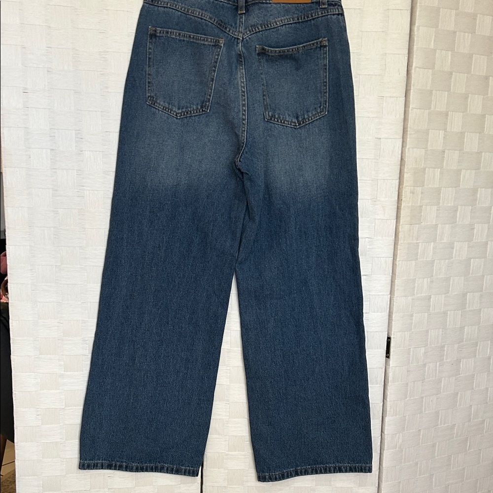 Wide Leg Dark Wash Jeans with Tag - Picture 7 of 9